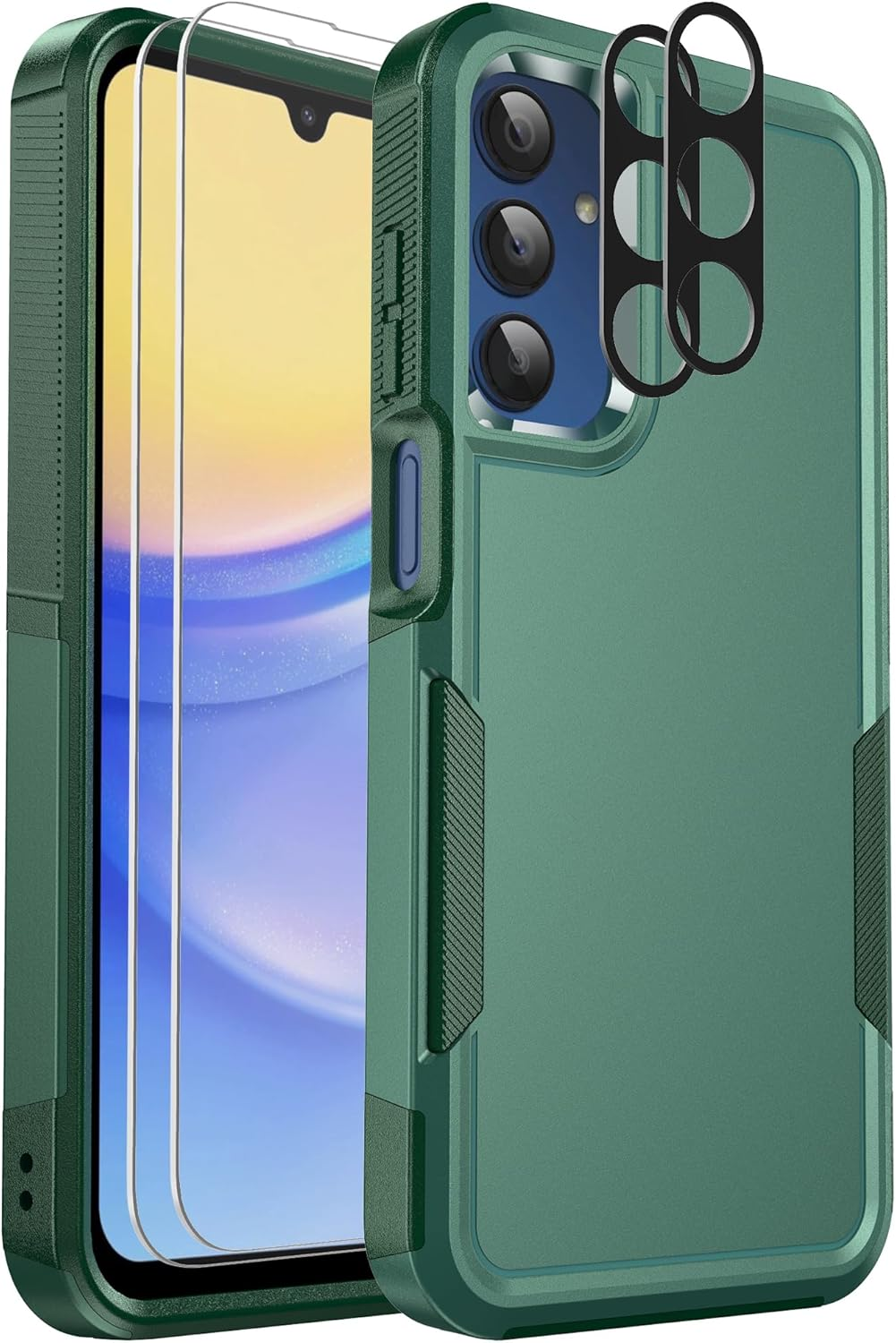 for Samsung Galaxy A15 5G Phone Case, [15 FT Military Grade Drop Protection] [Gl