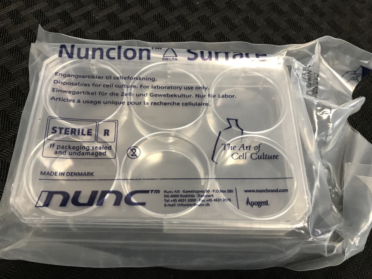 49) NUNC 3mL 6-Well Nunclon Delta PS Cell Culture Plate w