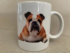 BNIB Customised White Ceramic Coffee Mug I Love My Bulldog Photo Print Gift Mug
