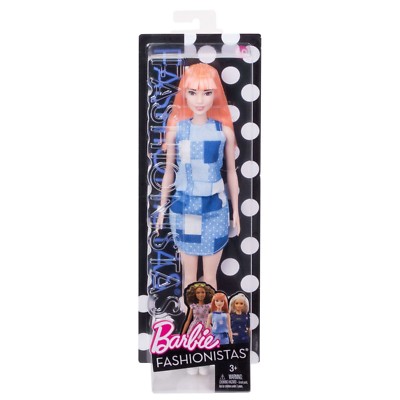 Barbie Fashionistas Patchwork Denim Doll # 60 Mattel DYY90 NEW! 