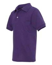 JERZEES SpotShield Youth Jersey Sport Shirt 437YR - Deep Purple - Medium