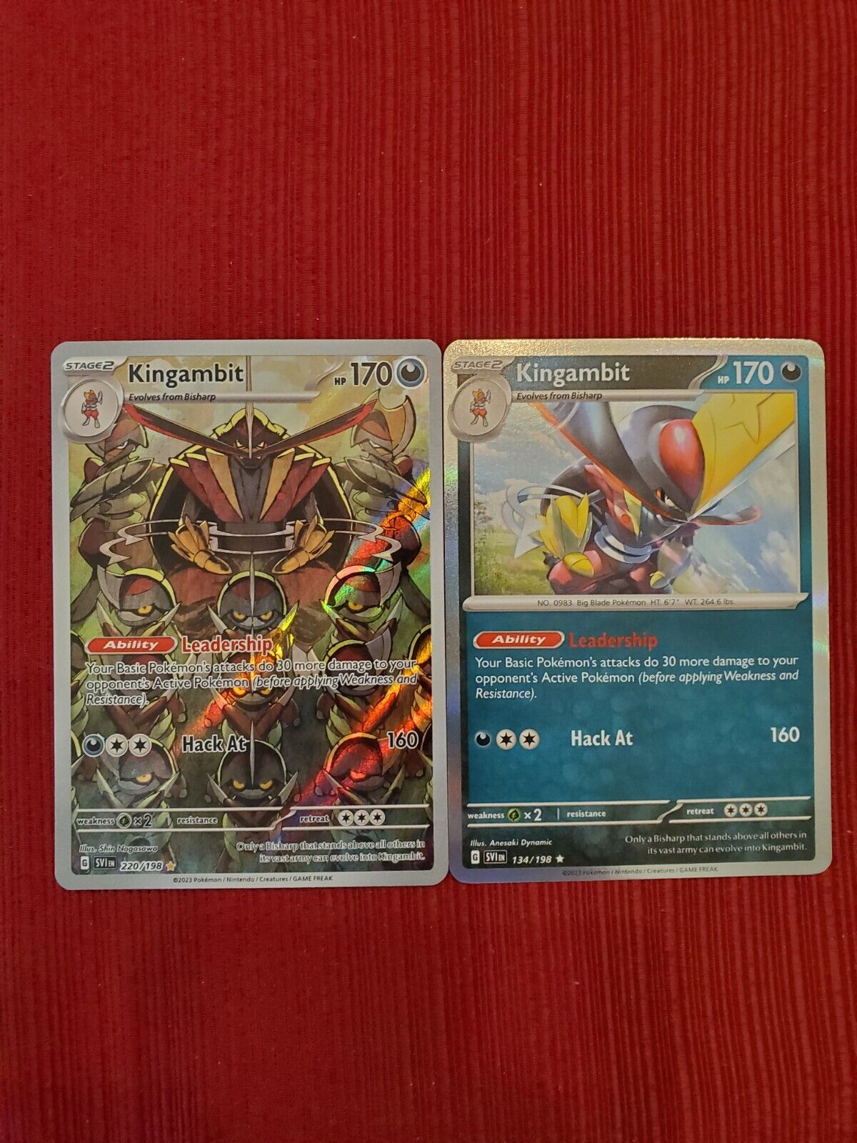 Kingambit - Scarlet & Violet - SVIen Pokémon card 220/198