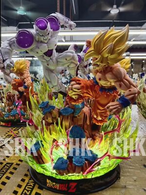 Dragon Ball Z-DBZ Figure Frieza VS Super Saiya Goku Resin Statue