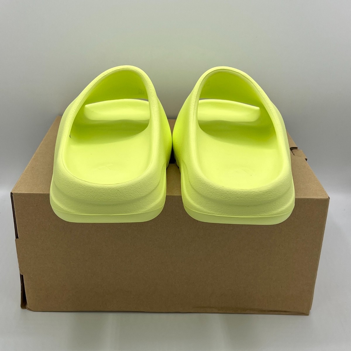 Adidas Yeezy Slide Green Glow GX6138 Men's Size NEW | eBay