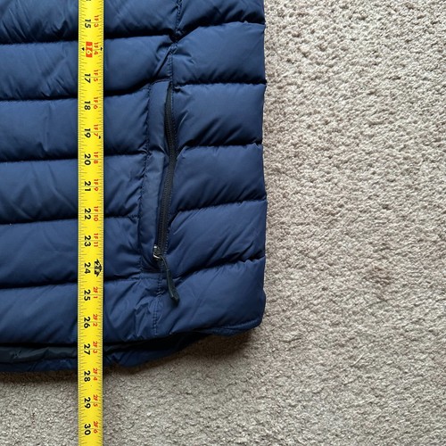 Chaleco Alaskan Hardgear Para Hombres Grande Plumón de Ganso Relleno Cremallera Completa Simulado Cuello Puffer Azul - Imagen 10 de 11