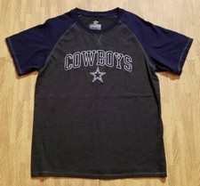 Dallas Cowboys Authentic Gray/Blue NFL Football Shirt ~ Men's Large L ~ 60/40
