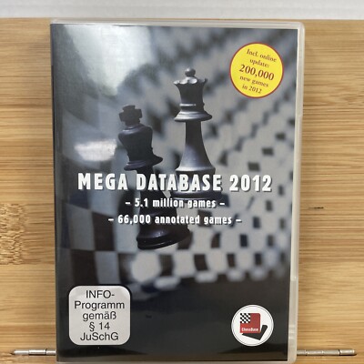 Mega Database 2012 by Chessbase 5.1 Million Games, 66,000 Annotated