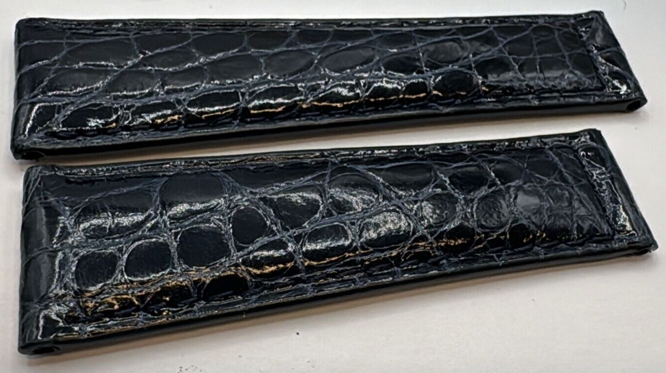 Genuine crocodile pieces handmade in Italy mm20/16 7.5x6.6cm blue high quality