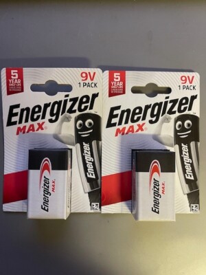 2 x Energizer Max 9V Block 6LR61 Batterie  Neu OVP  2x1er Blister