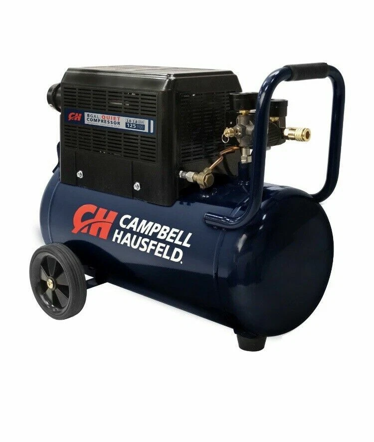 Campbell hausfeld 8 gallon quiet air compressor deals