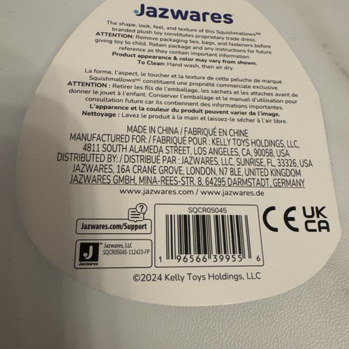 NUEVO CON ETIQUETAS Squishmallows FuzzAMallows 5” JAELYN Axolotl 2024 Peluche Negro Suave Texturizado - Imagen 6 de 6