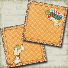 Dog Gone Cute Boy NPM - 2 Premade Scrapbook Pages - EZ Layout 4019