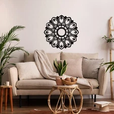 Mandala Metal Wall Art, Metal Wall Decor, Home Decor, Wall Hangings, Yoga Gifts
