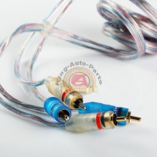 6ft Gold Plated 6' RCA Blue No Noise Video 2 Male To Male Stereo Cable Adapter
