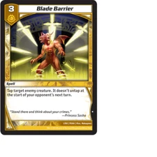 Kaijudo X3 BLADE BARRIER Common #1/80 9SHA (Playset) Shattered Alliances - 2013
