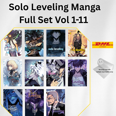 Solo Leveling Manga Vol 1-11 English Full Set Manhwa Comic New by Chugong + DHL