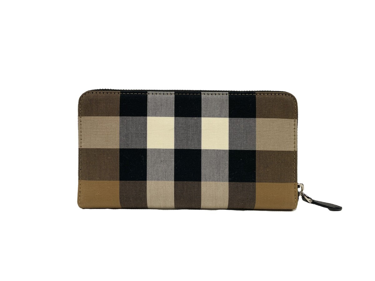 【BURBERRY】CHECK WALLET Burberry Elmore Check Cherry Blossoms Continental Wallet