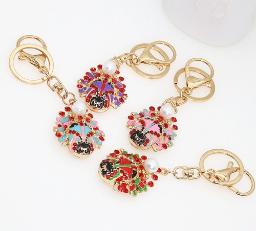 Exquisite fashion cherry keychain crystal cute cherry pendant key Chain K215 - Picture 2 of 22