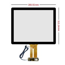 Capacitive Touch Screen USB Cable Plug and Play 17.1 inch 380 313mm 380x313mm