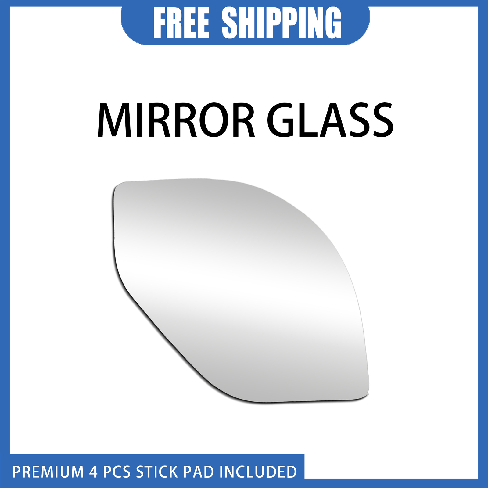 2017-2019 Nissan Titan Right Convex Upper Mirror Glass Adhesive 3993