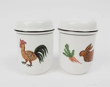 Villeroy & Boch DESIGN NAIF Salt & Pepper Set "Animals" 3" tall
