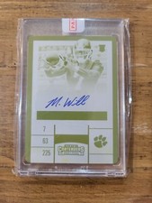 MIKE WILLIAMS 2017 Contenders DP Yellow Plate Rookie RC Auto 🔥 1/1 🔥 Clemson