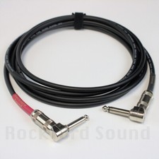 Van Damme XKE Classic Quiet Guitar Cable, Quiet Right Angle to Right, Nickel