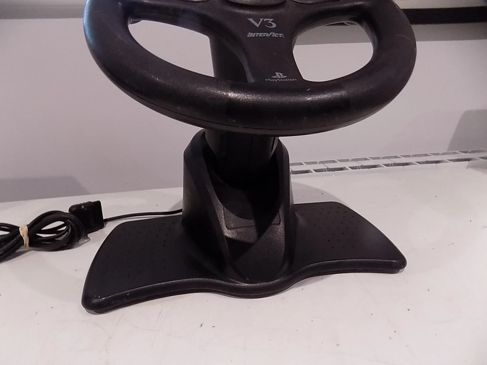 Interact V3 Sony PlayStation Controller Steering Wheel UNTESTED SPARES/PARTS - Image 3 of 4