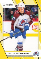 2023-24 O-Pee-Chee - Logan O'Connor - Yellow Border Parallel 419Avalanche OPC