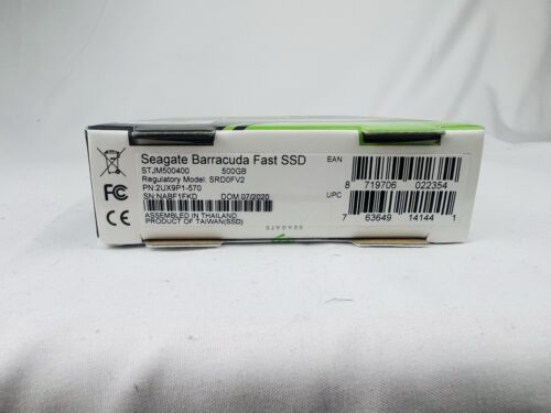 Seagate BarraCuda Fast SSD 500gb Portable Storage NEW Open Box - Picture 3 of 5