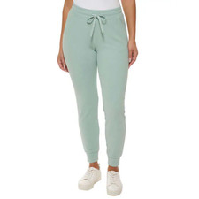 NWoT Andrew Marc Women's Ribbed Knit Jogger Sweatpants Jade Size M 70 4D006