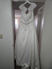 Davids Bridal Wedding Dress Ivory Size 14