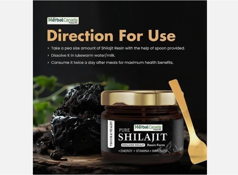 Résine De Shilajit 100% Himalayenne Pure - Pot De 20g (60 Portions) - Date 12/2026