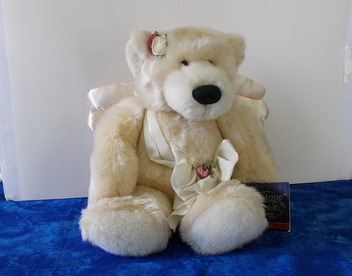 The Heritage Collection Ganz Bros White Angel Bear Plush Valentine Cupid