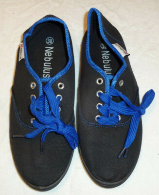 Nebulus - Sportschuh, Sneaker, Freizeitschuh ''Marina'', schwarz/blau,Größe 38,Neu
