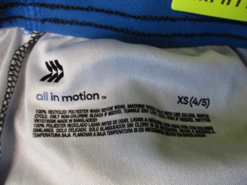 Boys Gradient Drawstring Shorts All in Motion Black XS 4/5 Athletic - Picture 4 of 5