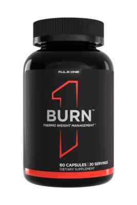 Rule 1 Burn - Thermo Weight Management 60 Caps / 30 serv 03/27 + Proben