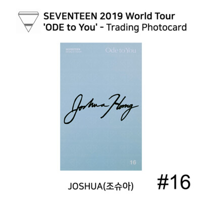 SEVENTEEN 2019 World Tour Ode to you Trading Photocard | eBay