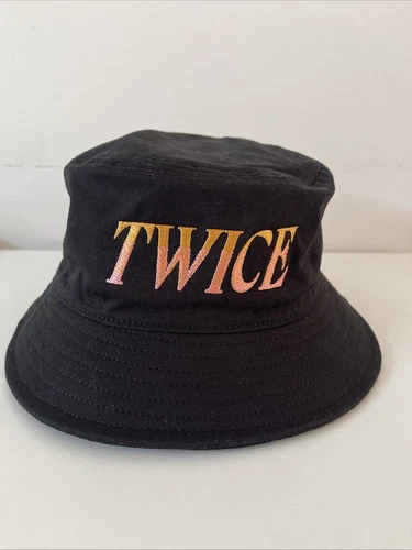 TWICE Official Bucket Hat Black KPOP RARE Korean Pop Group Music Cap