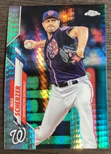 2020 Topps Chrome Max Scherzer #139 Prism Refractor! Washington Nationals! #3098