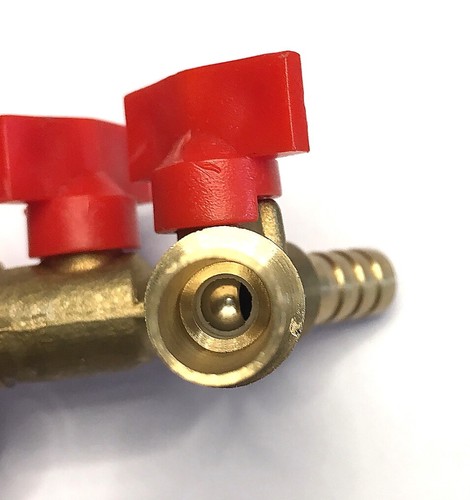 2-Wege Y-Verteiler 10mm - mit Absperrhähnen für Zapfhähne, Gartenschlauch (YV04) - Bild 5 von 6