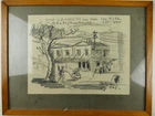 HOUSE & ROOM (x) by painter Van Gogh Arles 1943 drawing approx. 30x40 cm Ku-24