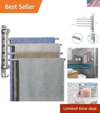Multi-Functional Stainless Steel Swivel Towel Holder - Easy Install Chic
