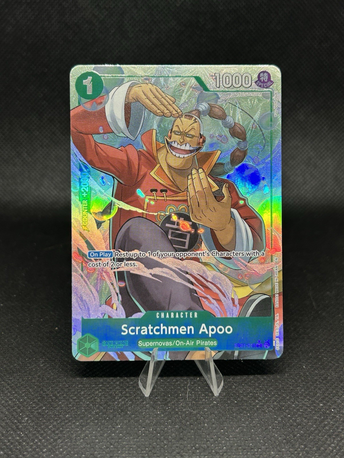 Scratchmen Apoo - EB01-015 (Alternate Art) - Premium Booster -The Best- Vol. 2