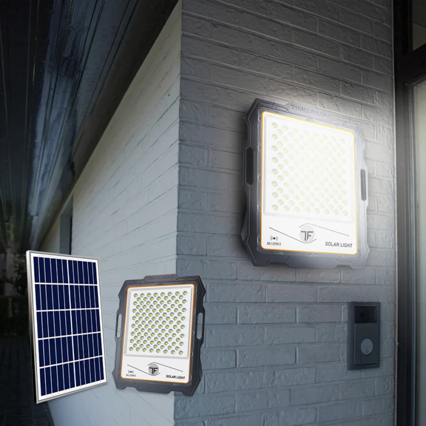 Projecteur LED 3000 lumens solaire avec télécommande longue portée