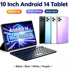 Android 14 Tablet 10.1" 1920 1200 16GB 256GB 8800mAh Dual Camera 8 16MP for Work