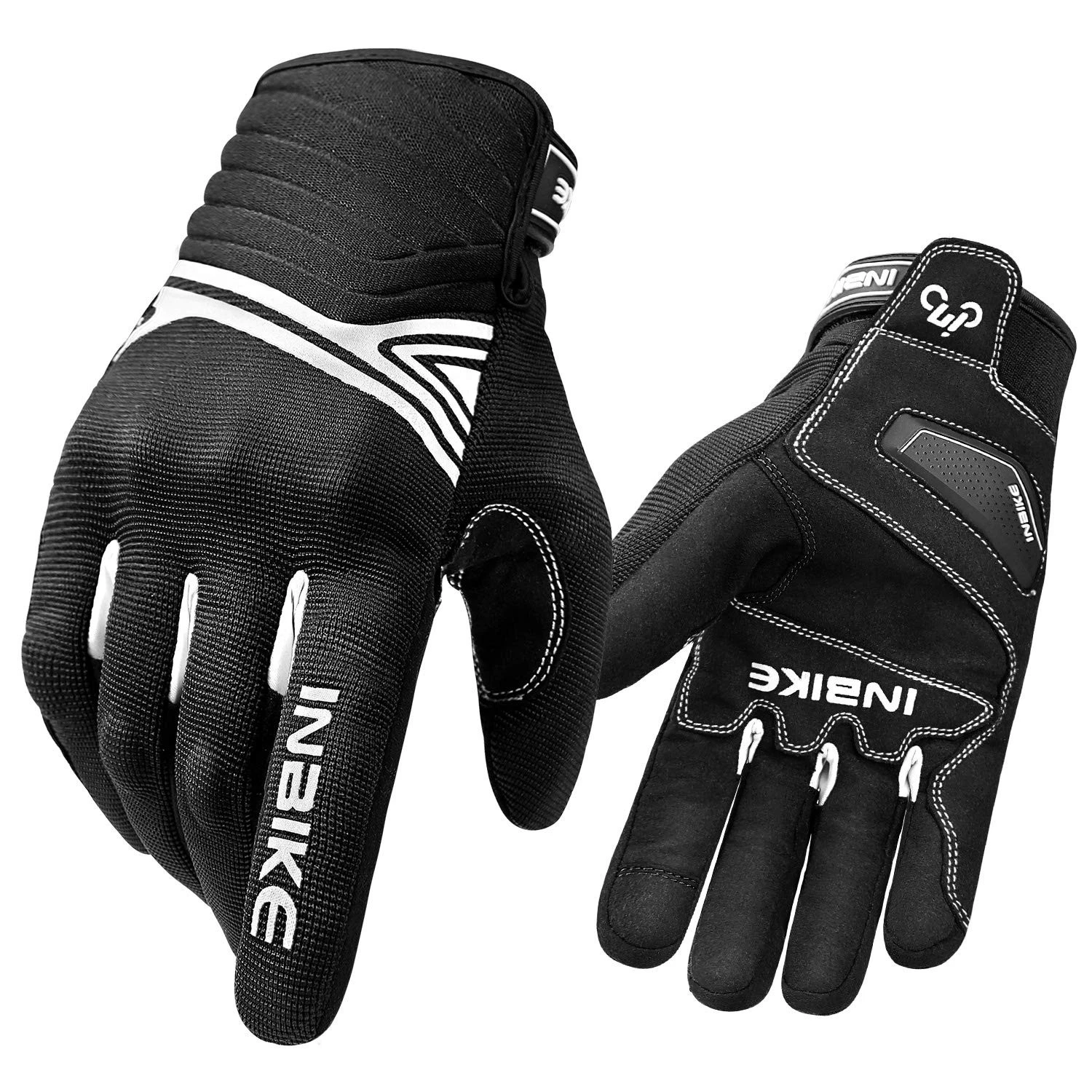 Waterproof Winter Motorcycle Gloves with Thermal Fleece & Touchscreen, Medium