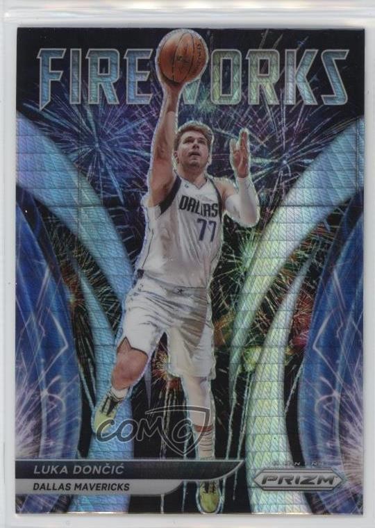 2021-22 Panini Prizm Fireworks Hyper Prizm Luka Doncic Luka Dončić #4 ub2
