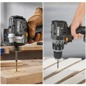 Brushless Cordless Screwdriver & Electric Drill Impact Drill Combo Kit
