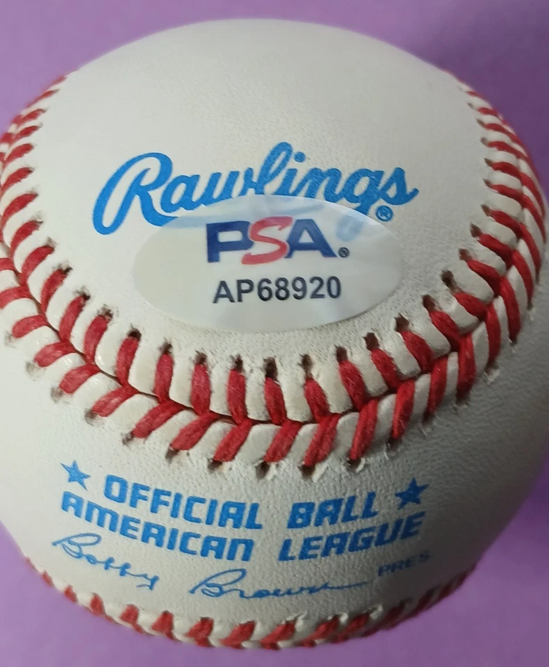 👀FRANK ROBINSON *New PSA* Auto w/Inscription MINT Vintage ROA Baseball - Reds - Image 2 of 3